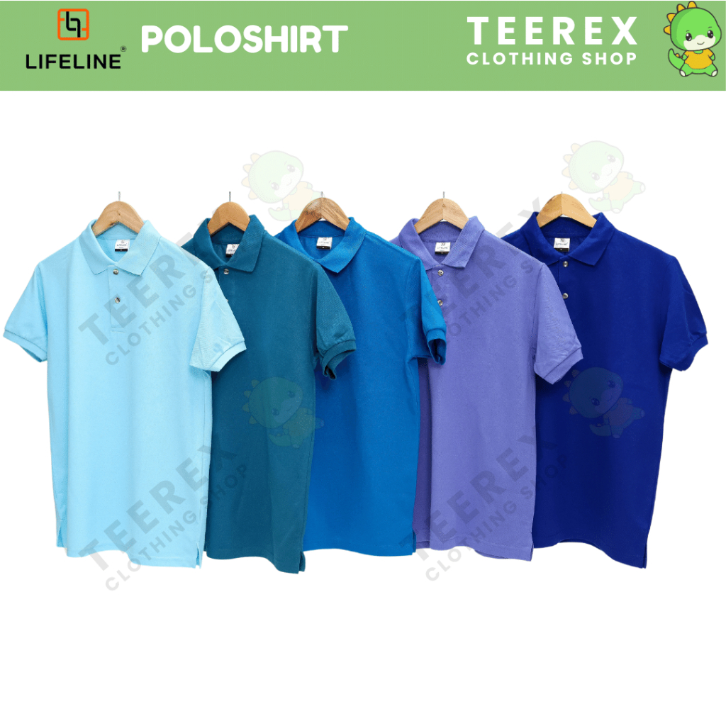 LIFELINE POLO SHIRTS - SHADES OF BLUE | Shopee Philippines