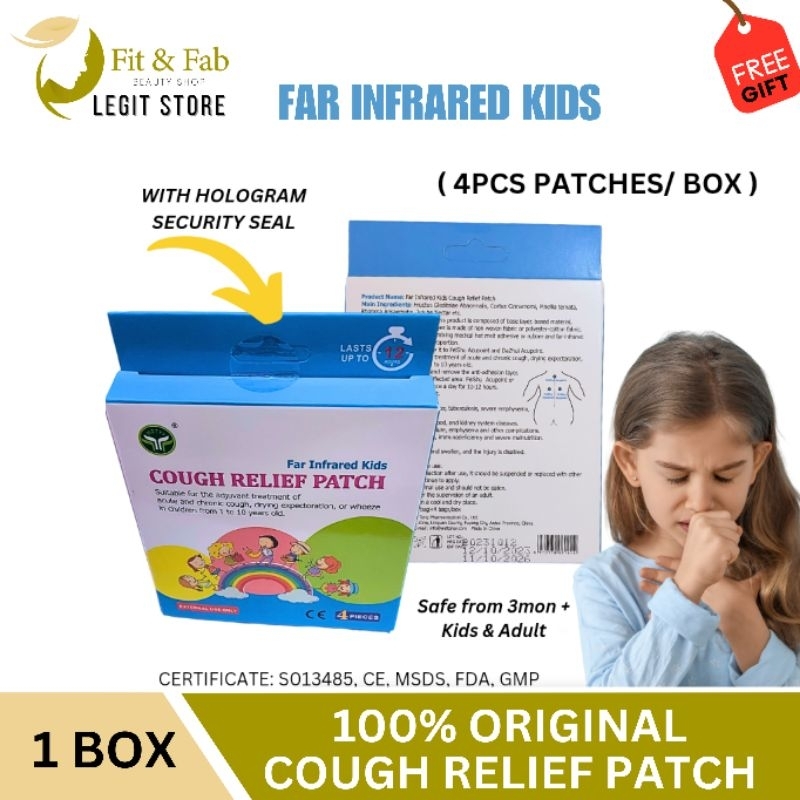ORIGINAL COUGH RELIEF PATCH NO COUGH Herbal Patch for Kids and Adult ...