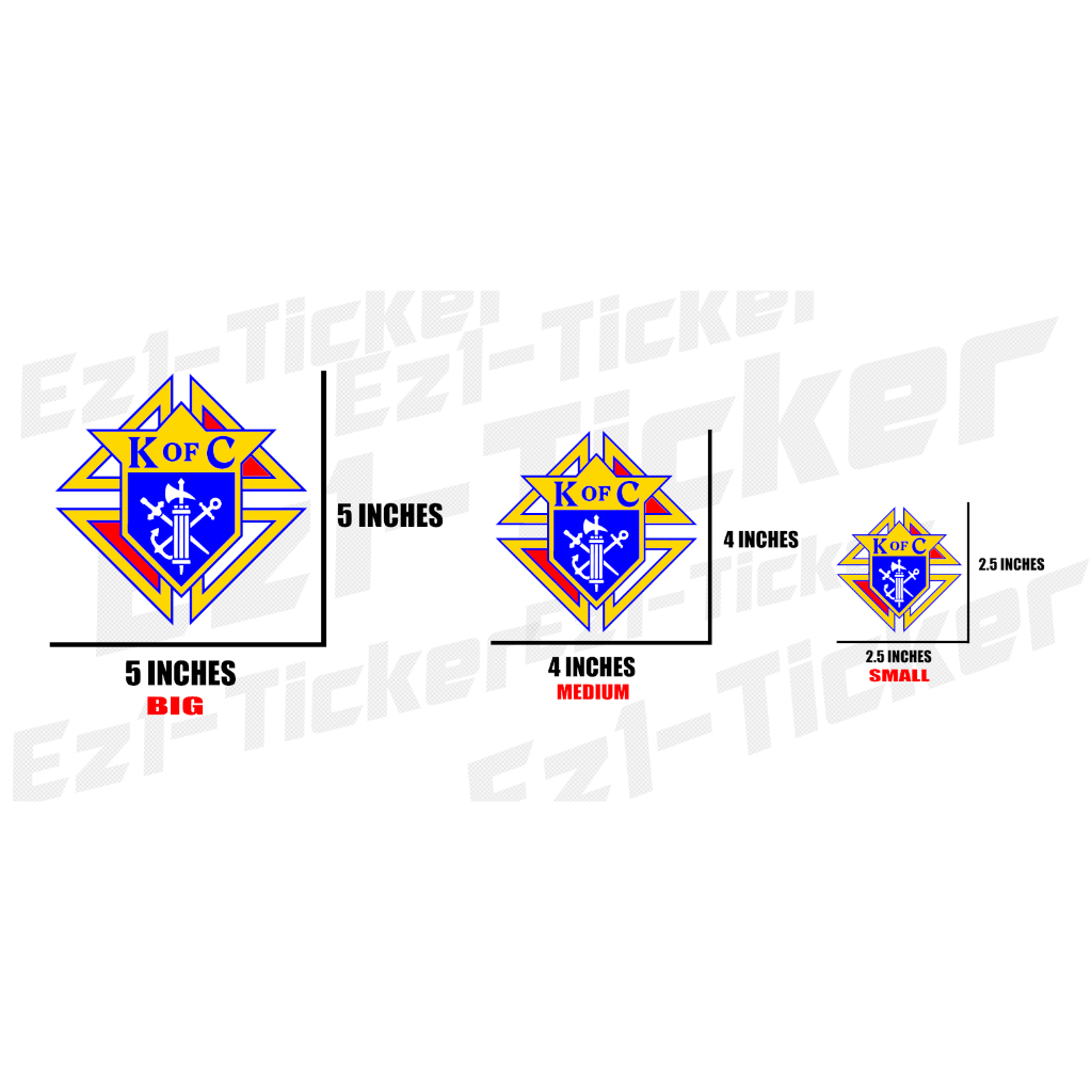 K of C logo printable stickers | Shopee Philippines