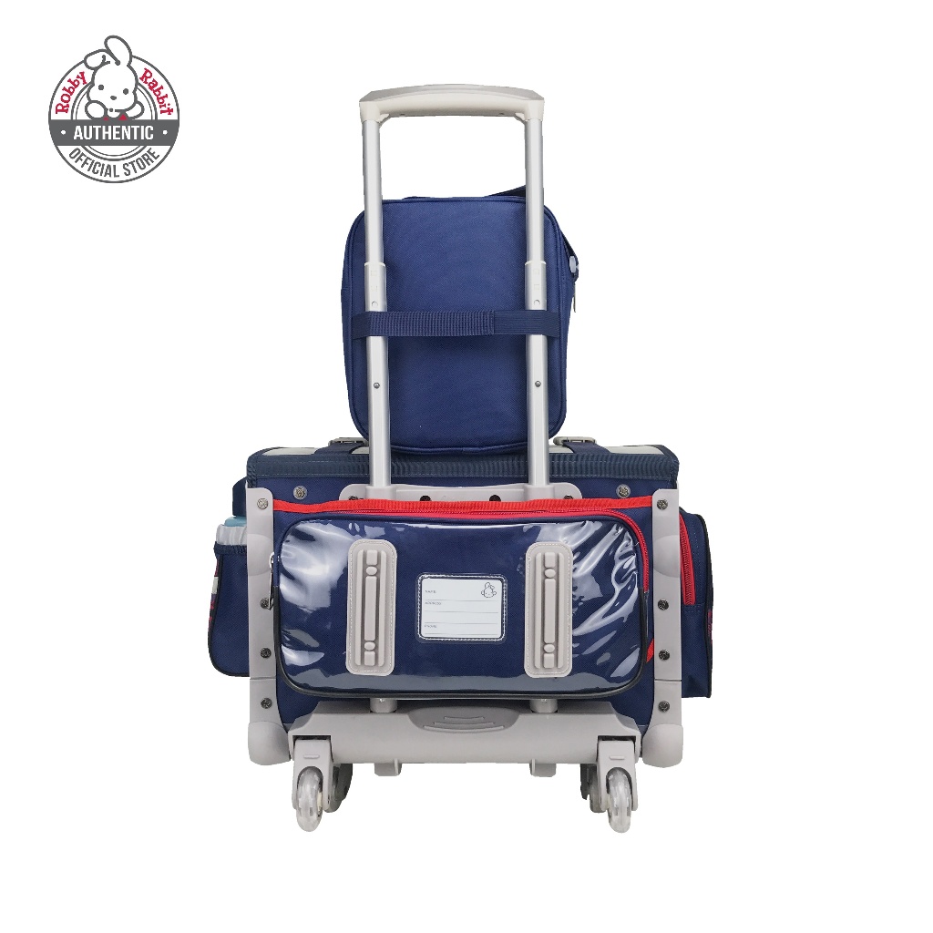 Robby Rabbit Extreme Drive Medium Box-Type Trolley Bag (Navy Blue, Red ...