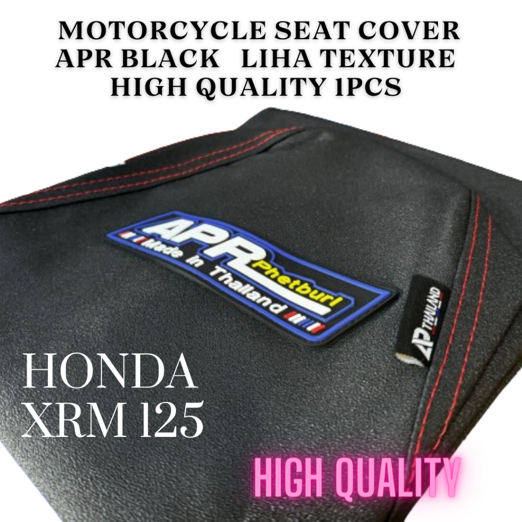 HONDA XRM 125 MOTORCYCLE SEAT COVER APR BLACK OREO LIHA TEXTURE HIGH ...