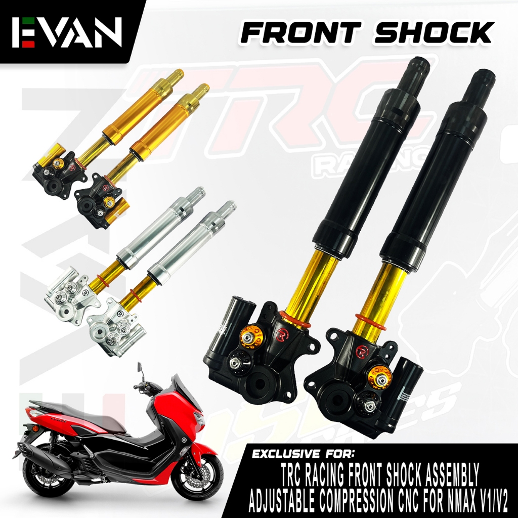 EVAN.PH TRC Front Shock Assembly Adjustable Compression CNC for NMAX V1 ...