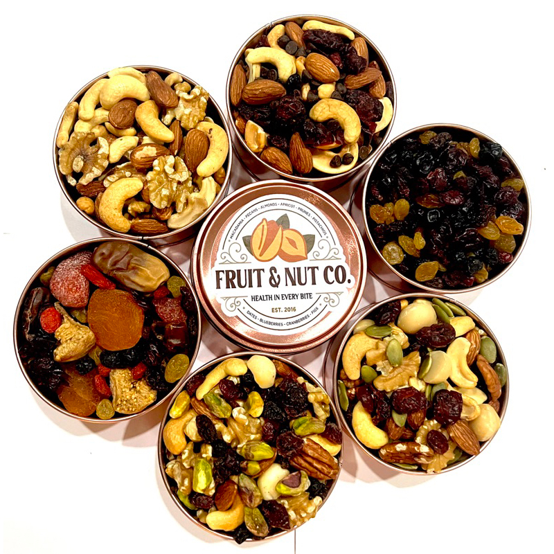 Mixed nuts and berries trail mix (150grams net weight) small can ...