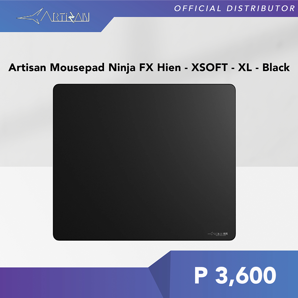 ARTISAN Mousepad Ninja FX Hien XSOFT SOFT MID XL Black Wine