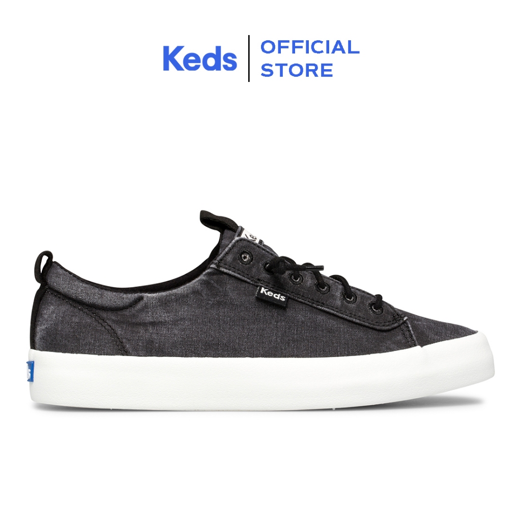 Baskets Keds Kickback Canvas Slip On - Tige Chambray Doublure Jersey - Enfilage Facile - Femme