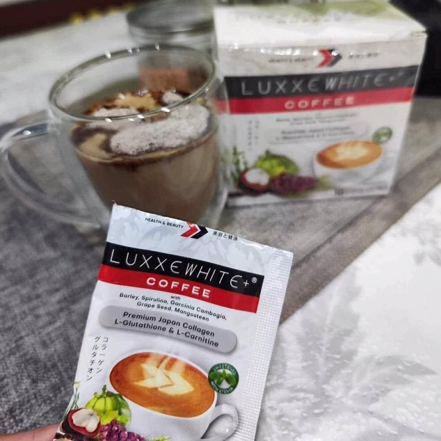 Luxxe WHITE+ Coffee with Premium Japan Collagen L-Glutathione & L ...