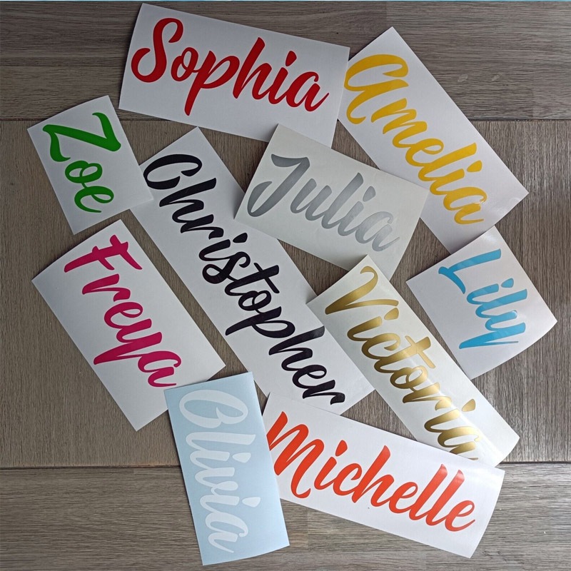 personalized decal sticker 1 name only | Shopee Philippines