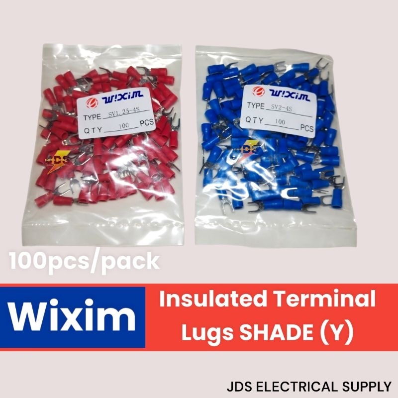 WIXIM Insulated Terminal Lugs SHADE 1.25-4, 2-4, 3.5-5, 5.5-5 | Shopee ...