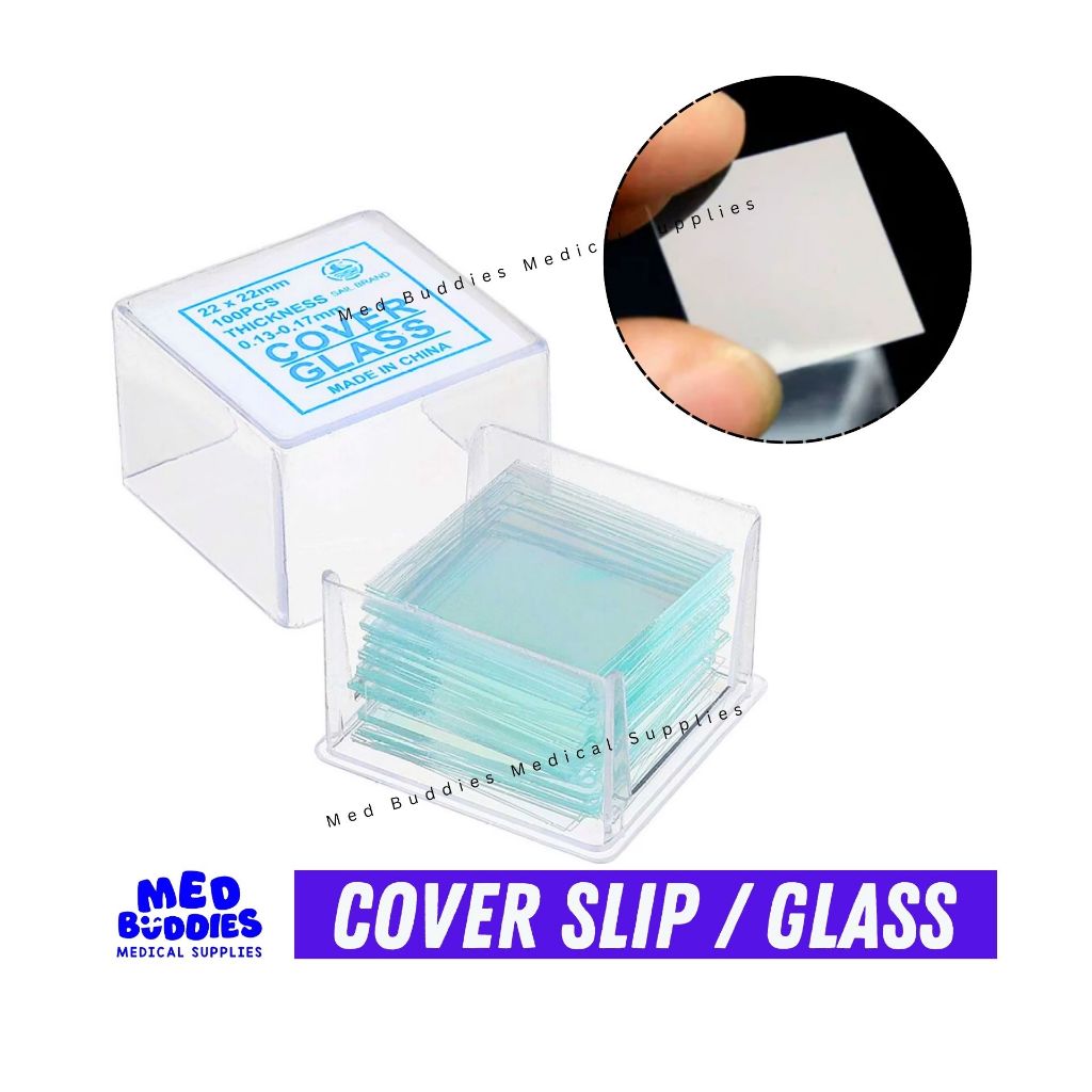 Cover Glass Slip Cover Slide 22 x 22 mm Microscope Square Specimen