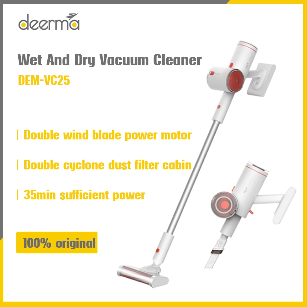 Deerma VC25 Cordless Vacuum Cleaner Handheld Vacuum with 10kPa Suction ...