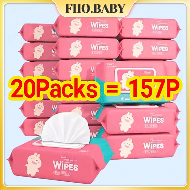 20 Packs Wipes for Baby Organic Baby Wipes 80pcs Per Pack Wet Wipes ...
