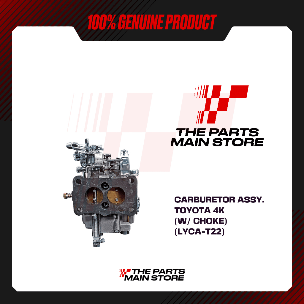 CARBURETOR ASSEMBLY TOYOTA 4K (W/ CHOKE) (LYCA-T22) (1pc/box) | Shopee ...