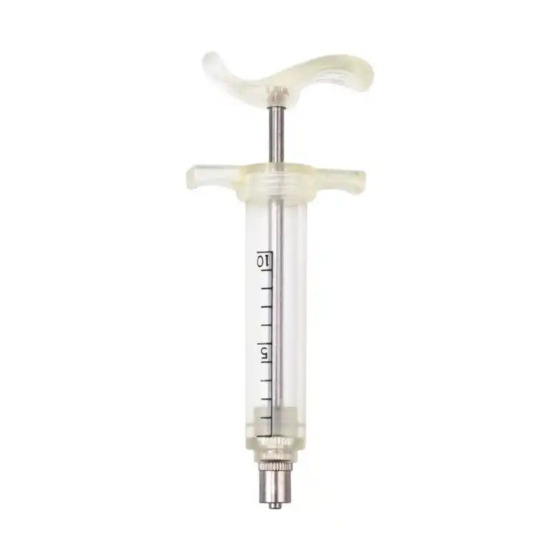 5ml Stainless steel TPX Injection syringe Veterinary fiber flass ...