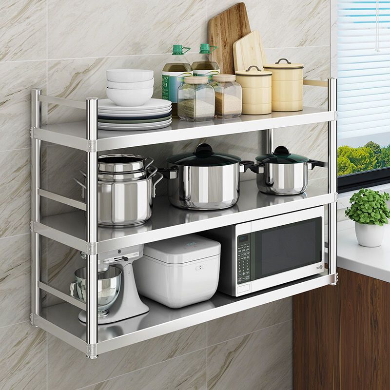 Hanging Stainless Kitchen Organizer Storage Rack Stainless Steel ...