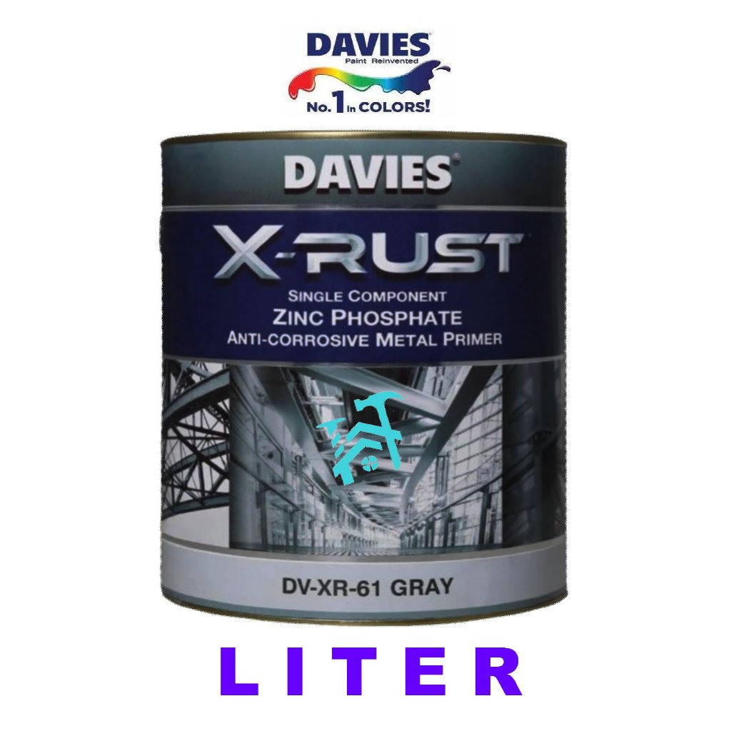 DAVIES X-RUST X RUST ANTI CORROSIVE METAL PRIMER LITER SIZE | Shopee ...