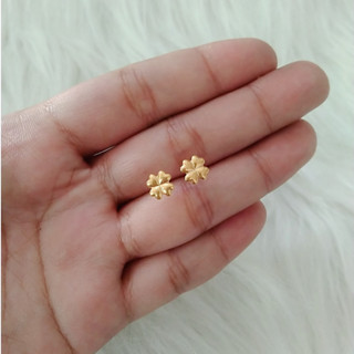 Cod Pawnable Mm Saudi Gold K Stud Earrings Pawnable Light Weight