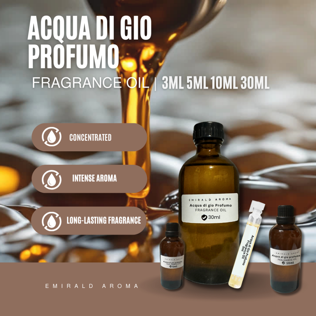 EMIRALD AROMA Acqua di Gio Profumo MEN Fragrance Oil Perfume 3ml