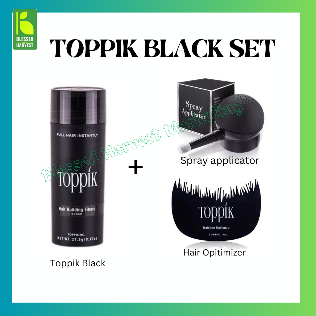 Toppik Hair Comb Hair Fibres Hair Line Optimizer Hair Thickening Fibers ...