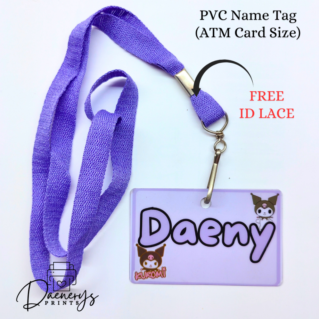 PERSONALIZED PVC NAME TAG & BAG TAG | 5.5 x 8.5 cm ATM card size ...