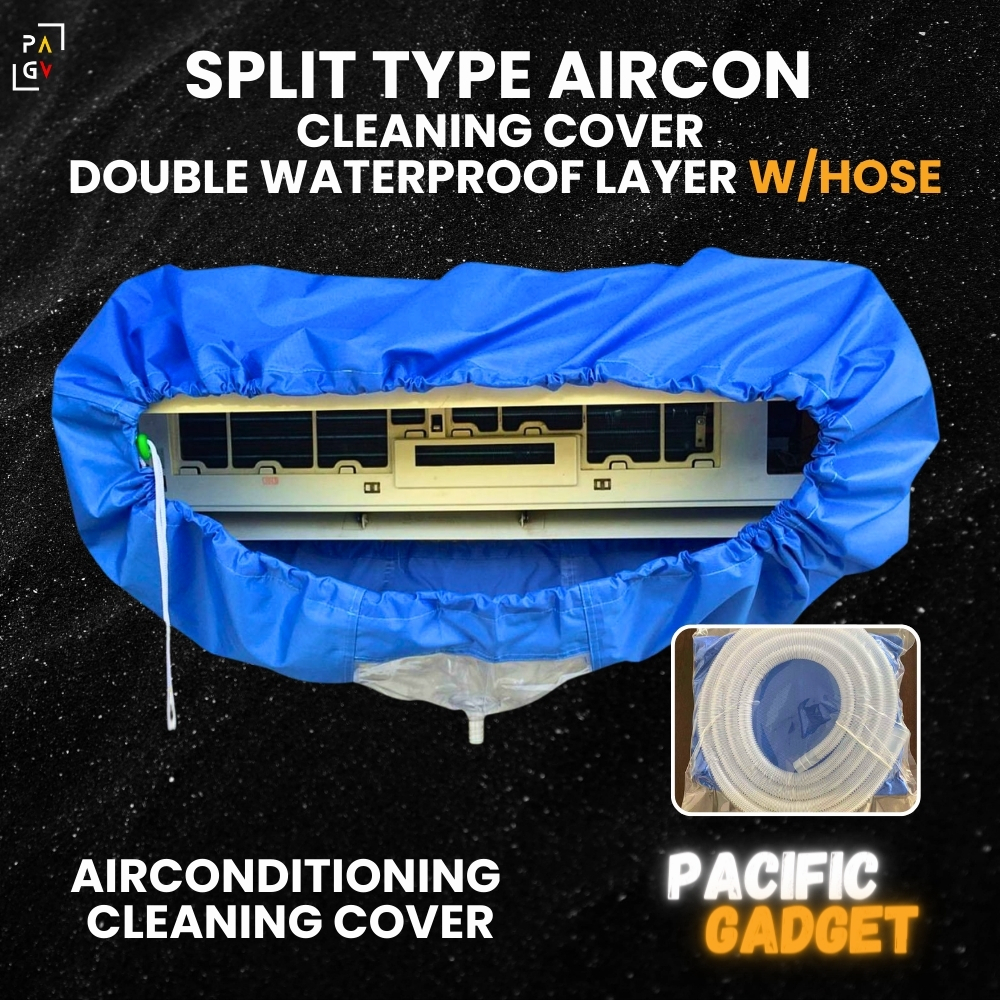 Split Type Aircon Cleaning Cover Double Waterproof Layer | Shopee ...