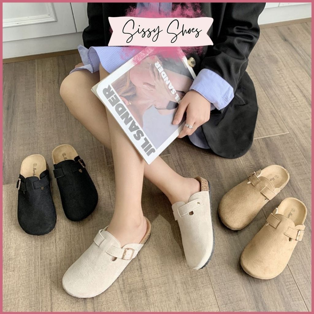Sissy Fanciable Casual Modish Suede Clogs For Couple (WOMEN: STANDARD ...