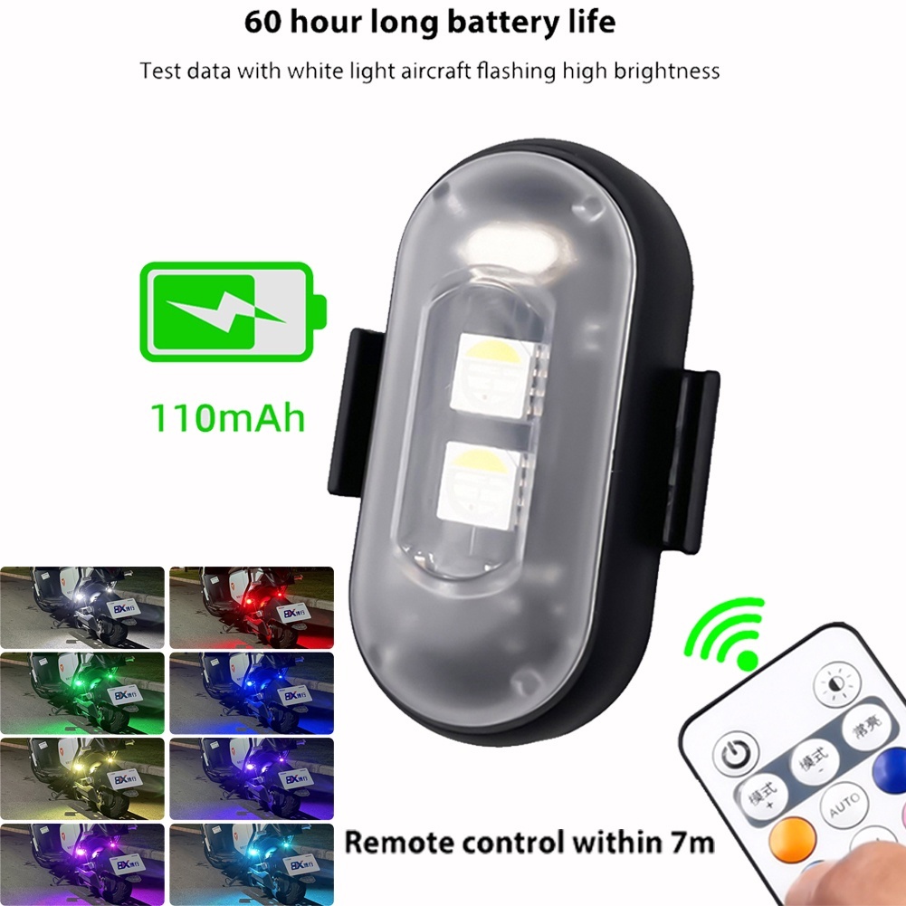 LED Motorcycle Light Flash Light Wireless Light Warning Light UAV ...