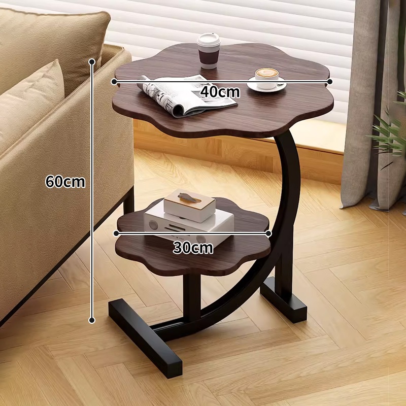 COD Side Table Simple Mini Bedside Coffee Table Round Small Table ...