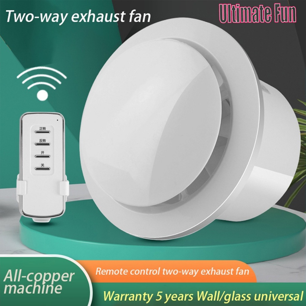 Remote Control Exhaust Fan Domestic Toilet Exhaust Fan WallMounted Kitchen Bathroom Ventilator