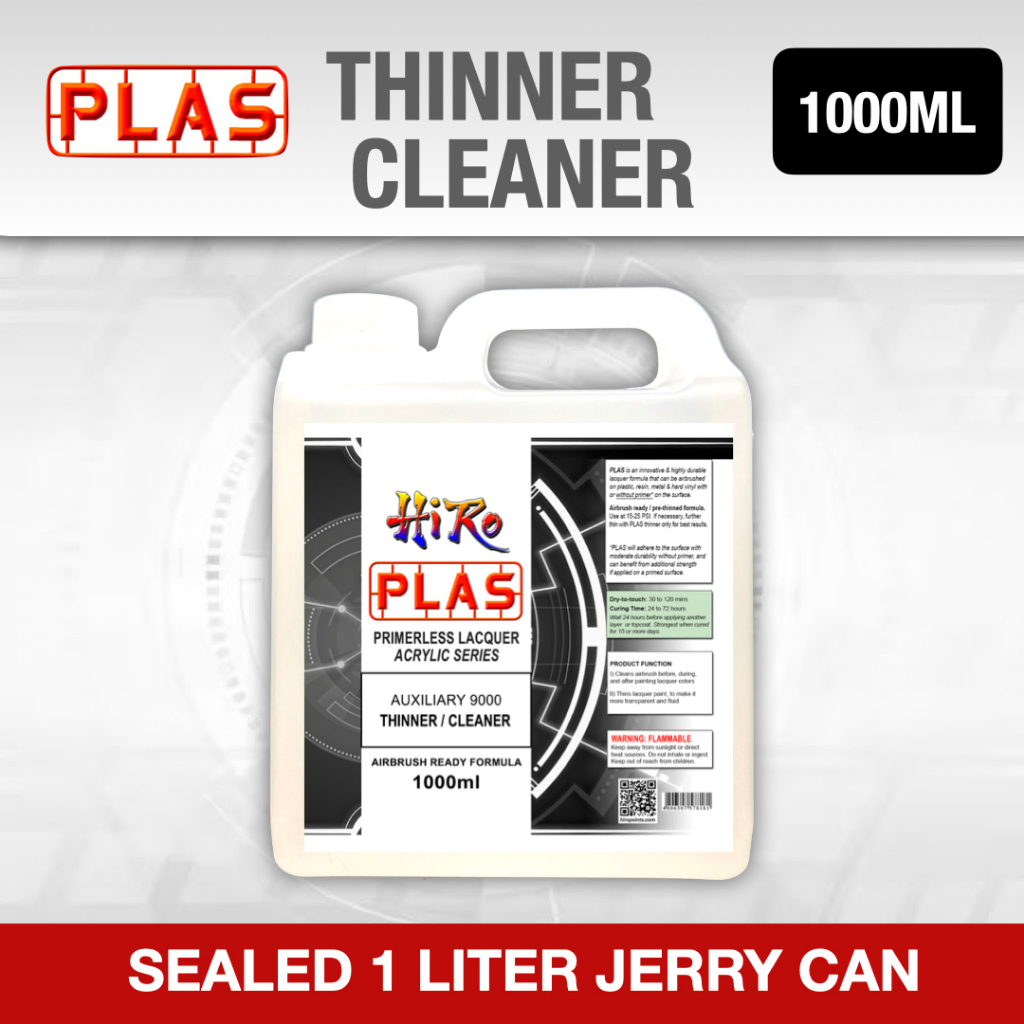 PLAS Auxiliary Thinner Cleaner 1000ml Jerry Can Large Size (for