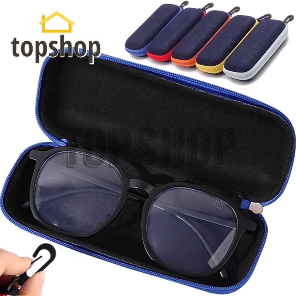 TOPSHOP 1pc Fashion Glasses Box Hard Eyewear Protector Zipper ...