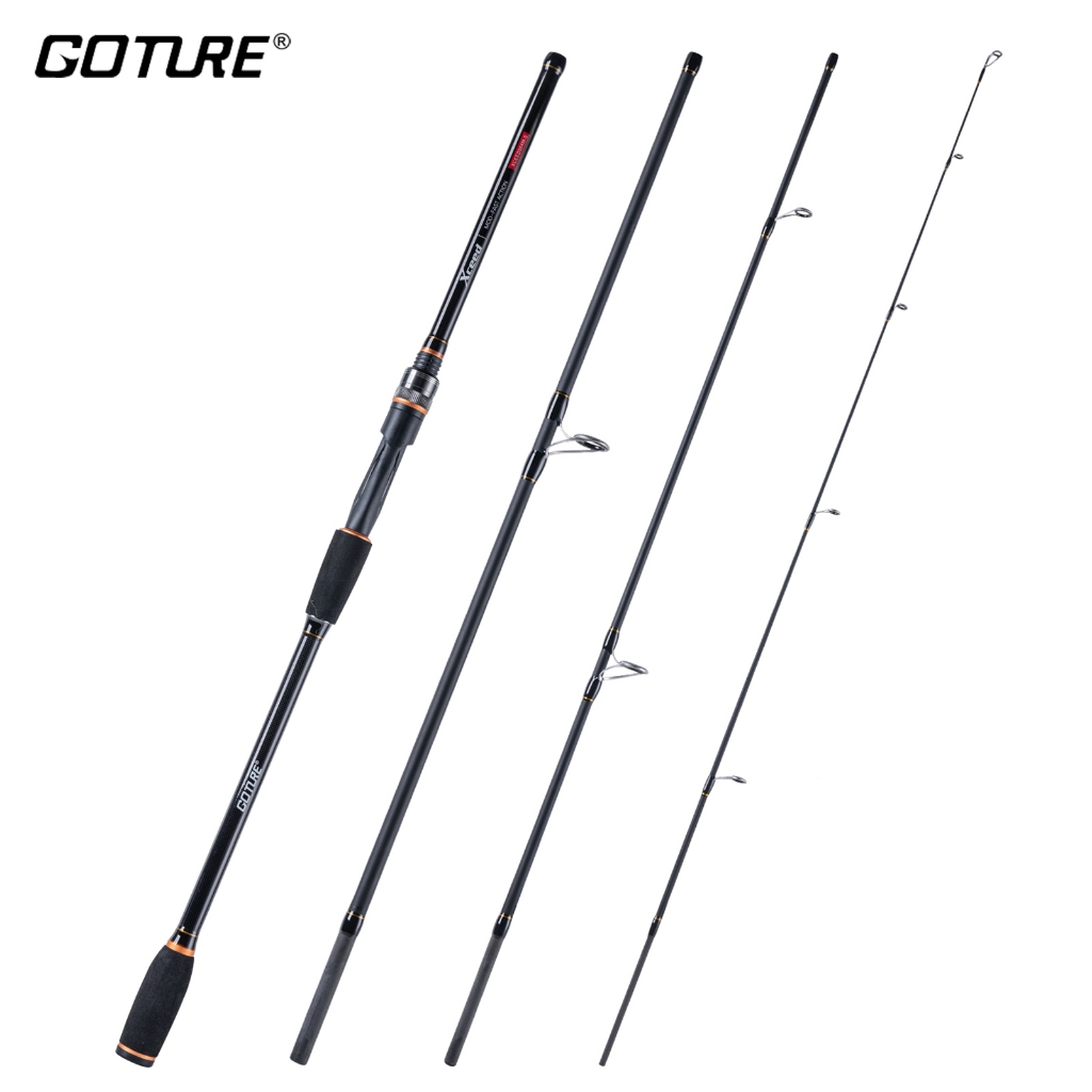 GOTURE XCEED 24T Carbon Spinning Fishing Rod Portable Travel Rod ...