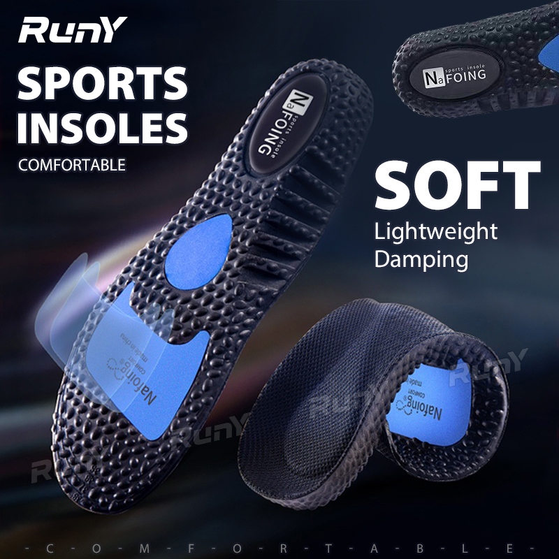 【RunY】 Sports Insole Basketball Insoles Men EVA Shock Absorption Shoe ...