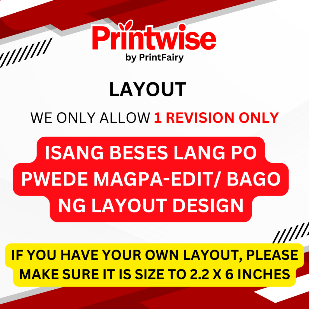 PRINTaFAIRY Customized LAMINATED Name Tag / Name Plate FREE LAYOUT ...