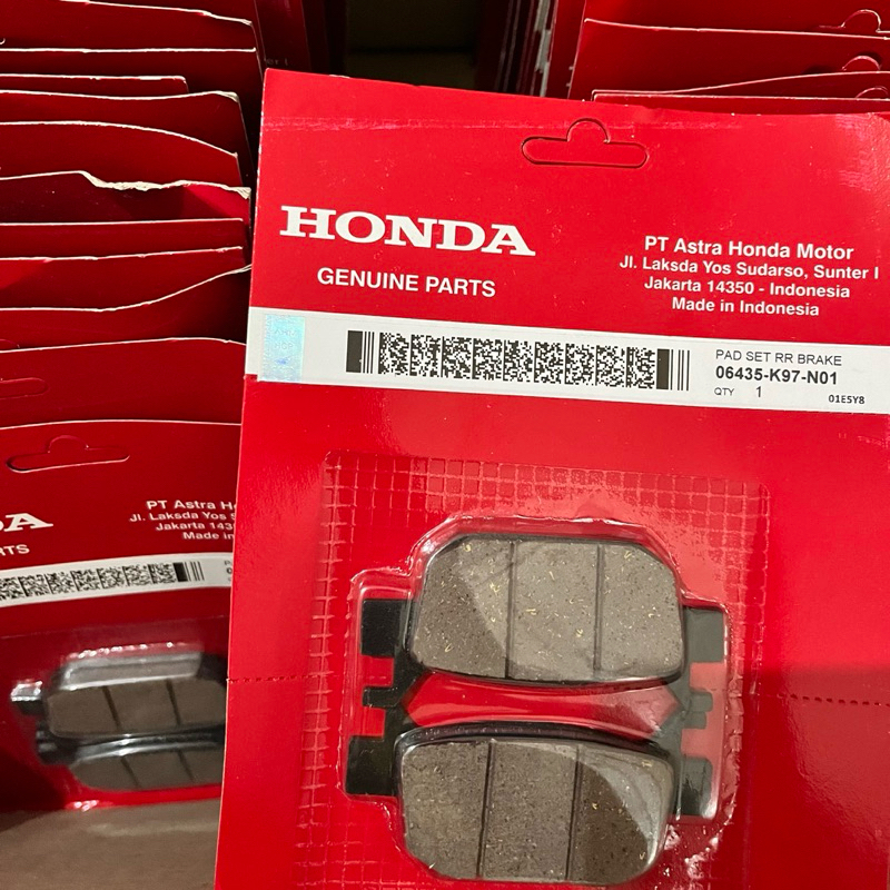 Honda Genuine Rear Brake Pads for ADV150/ PCX160 / ADV160 | Shopee ...