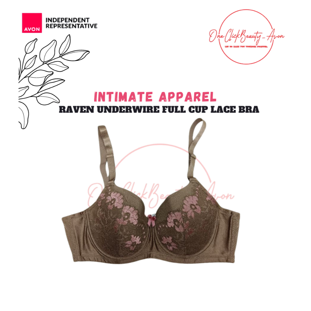 RAVEN UNDERWIRE FULL CUP LACE BRA | Shopee Philippines