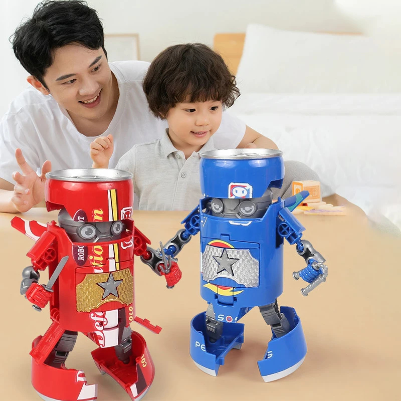 Deformable Soda Robot Toy Figure Generations Robots Warrior Model ...