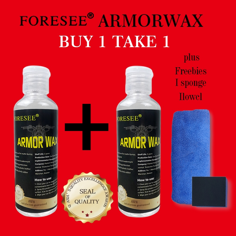 [COD] Armor Wax Buy 1 Take 1 With Free towels and sponge wipes | Shopee ...