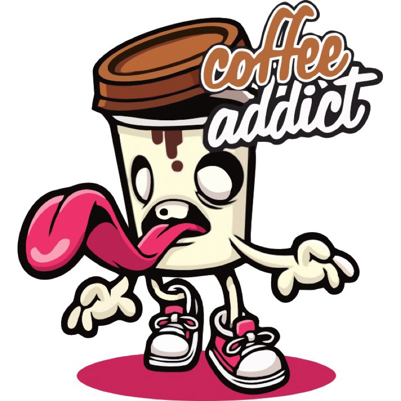 Coffee Addict 3D Clear Sticker | Shopee Philippines