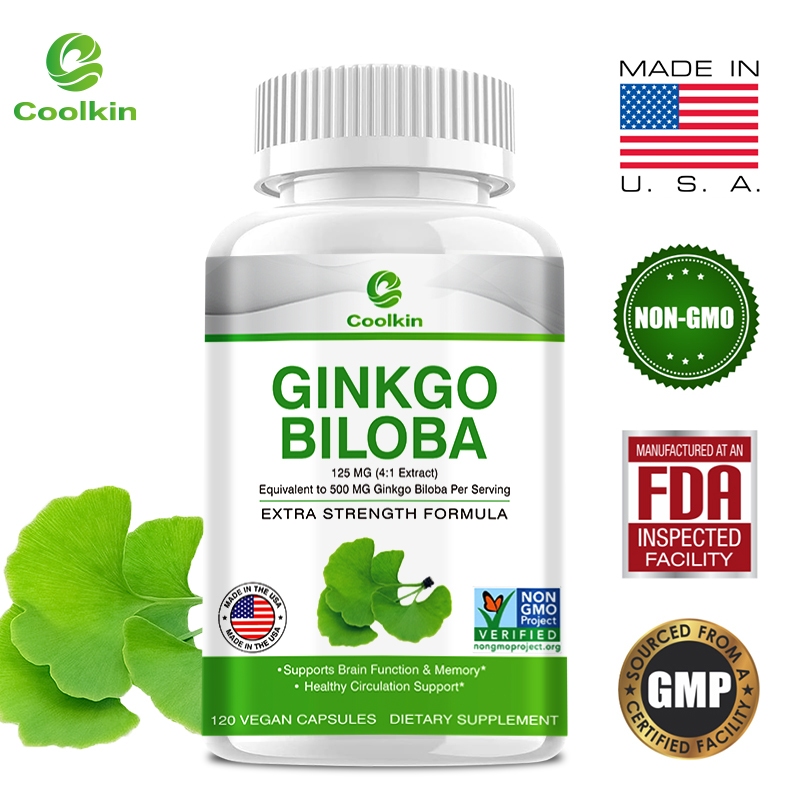 Ginkgo Biloba - Memory Enhancer, Brain Booster - 30/60/120 Capsules ...