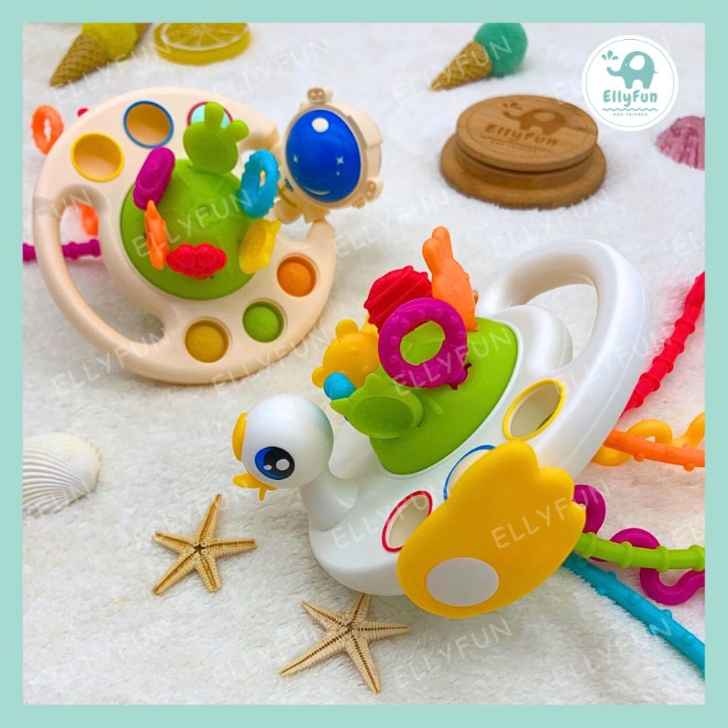 Ellyfun Baby Pull String Sensory Montessori Toys Child Development ...