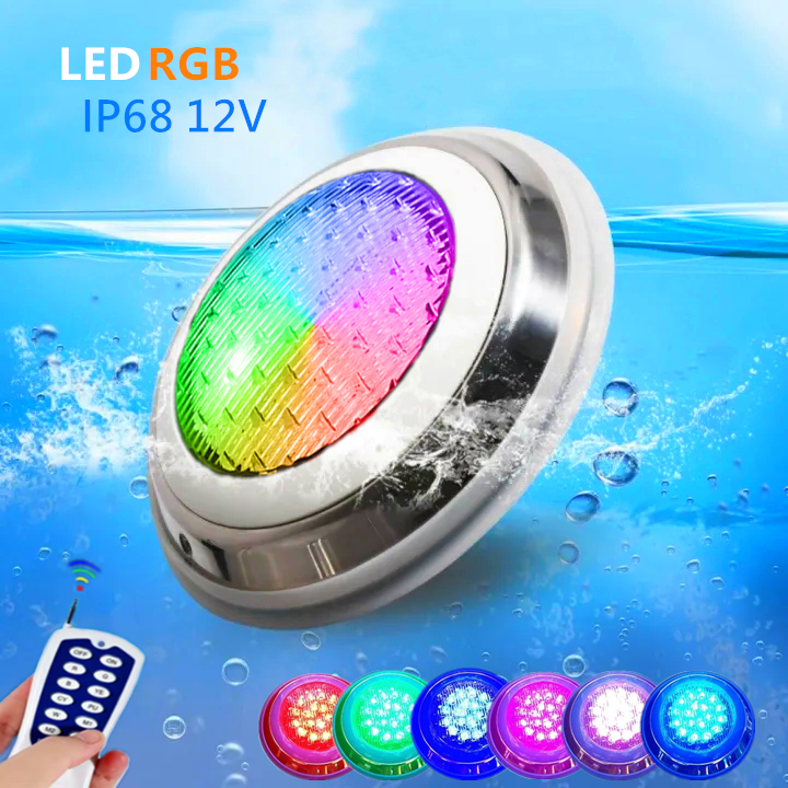 Swimming pool light Stainless Steel IP68 Underwater lamp AC12V hotel