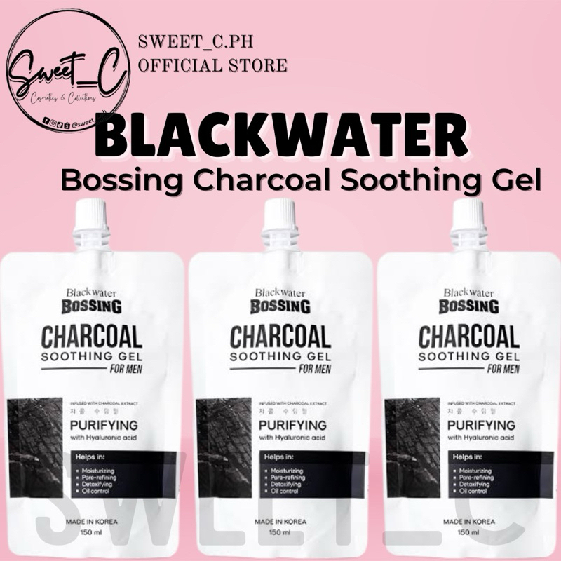 Blackwater Bossing Charcoal Soothing Gel 150ml Shopee Philippines