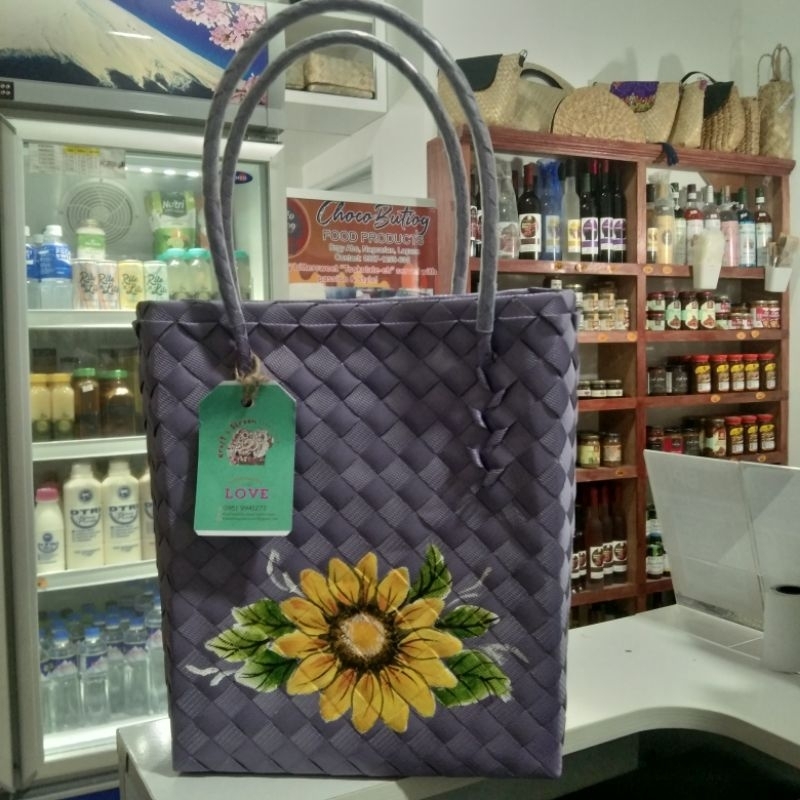 KSC- Painted Plastic Bayong (Purple) | Shopee Philippines
