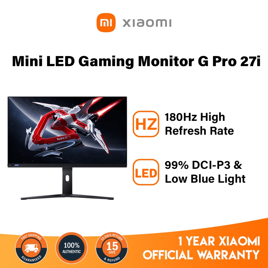 【1 Year Warranty】Xiaomi Gaming Monitor G Pro 27i 27inch 180Hz High ...