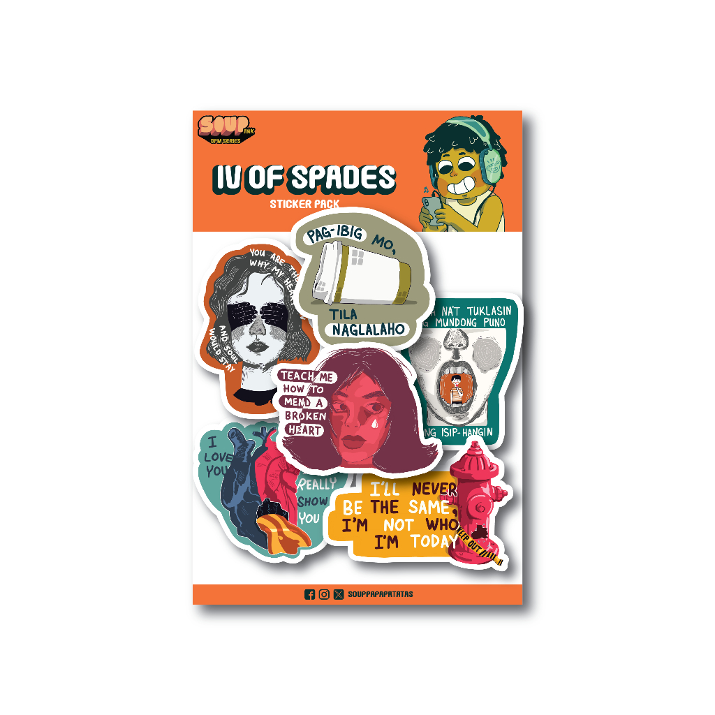IV OF SPADES SET 2 SERIES STICKER PACK, vinyl die cut stickers in ...
