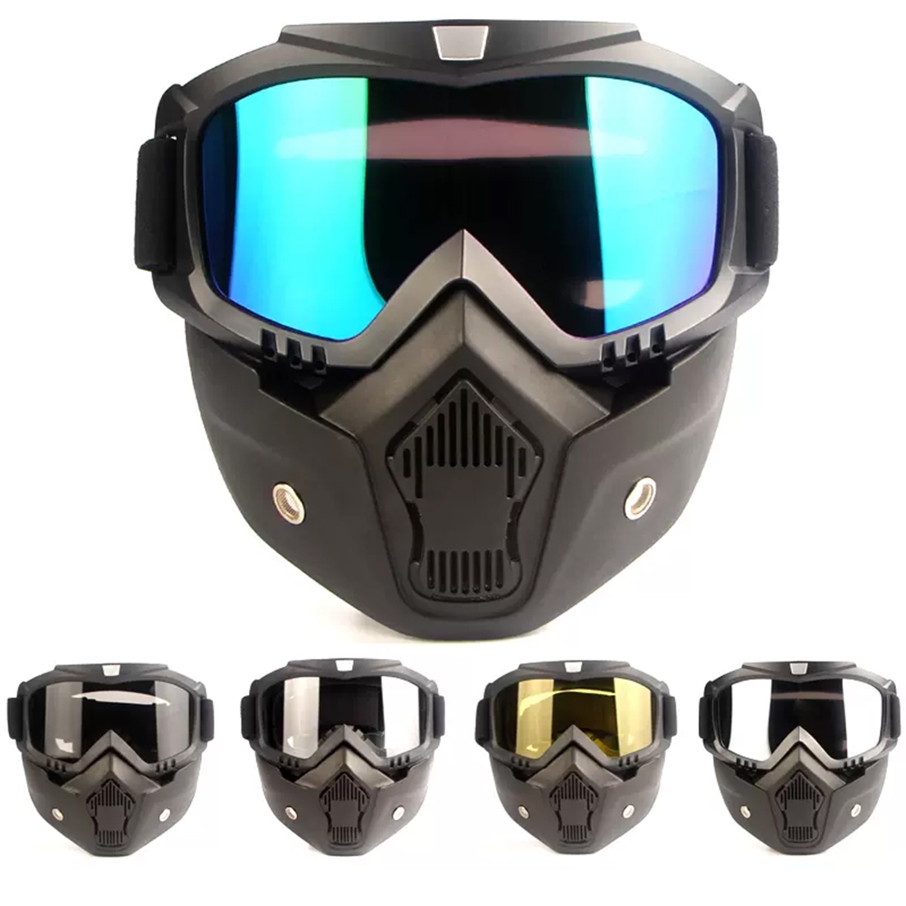 Motorcycle Removable Goggles Mask Welding Mask Goggles Head-mounted ...