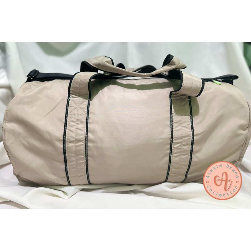 Yoga Duffel Bag Training Gym Travel Bag Wonder Beige Lightweight Shiny Fabric Shopee Philippines