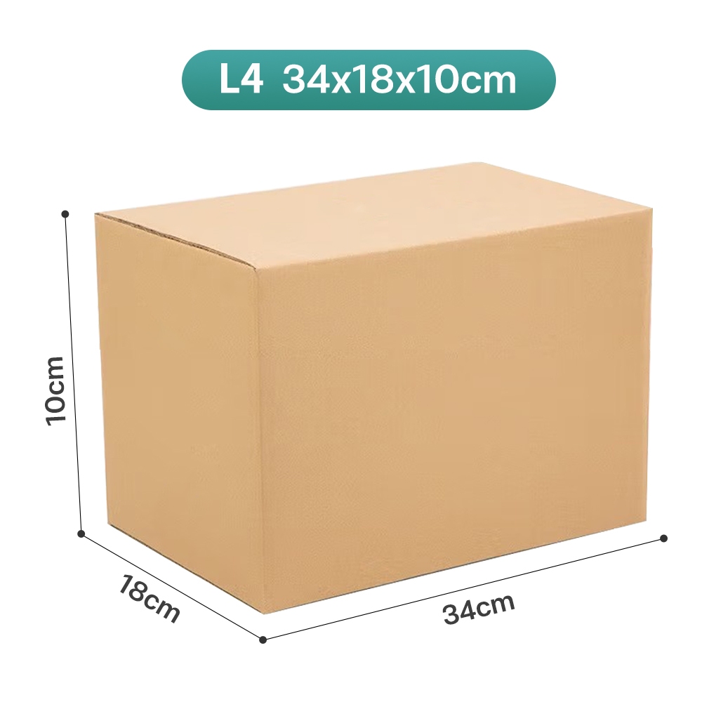 L4:34 x 18 x 10cm Carton box packaging box Carton express packaging ...