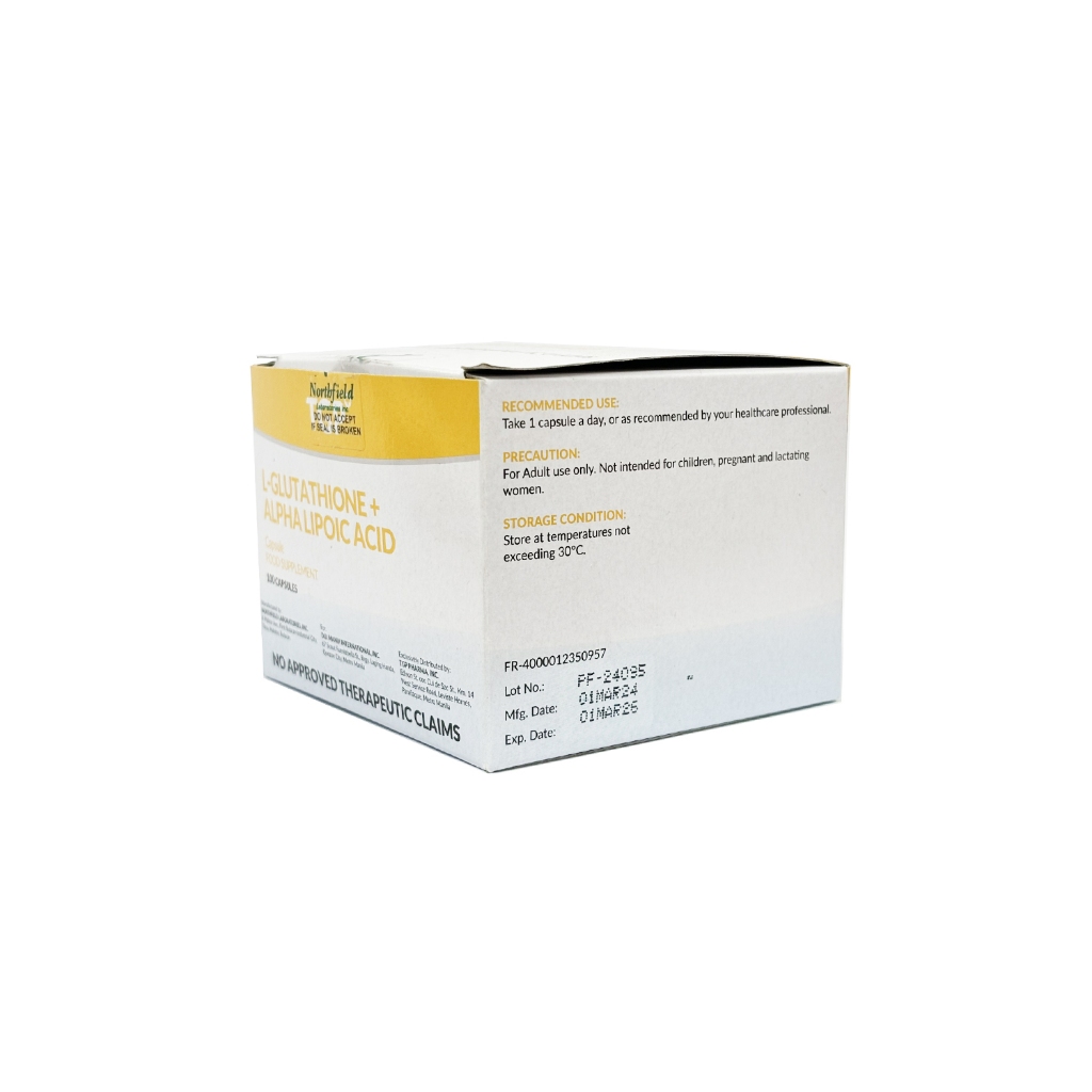 tgp glutathione TGP L-Gluta+AlphaLipoic 100/25mg Capsule 1 box
