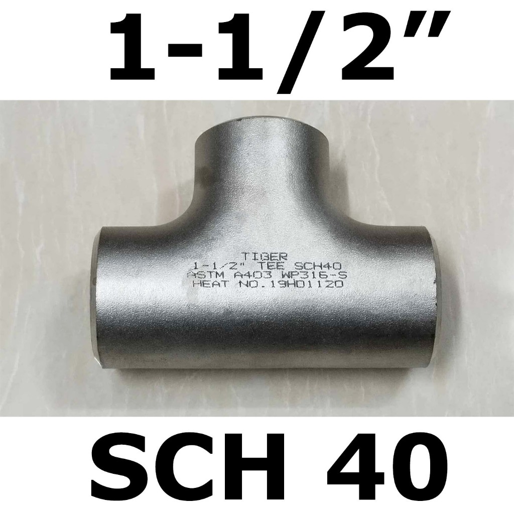 SS WELDING TEE 1-1/2